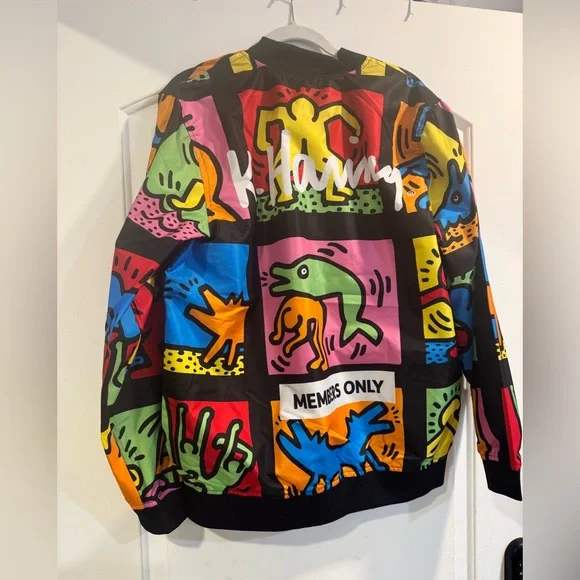 Keith Haring x Members only Graphic Bomber Jacket